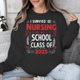 I Survived Nursing School Class Of 2025 Nurse Graduation Unisex Sweatshirt