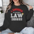 I Survived My Partner's Law Degree Graduation Shirt Unisex Sweatshirt