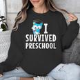 I Survived PreSchool Graduation Kids Owl Grad Shirt Unisex Sweatshirt