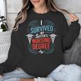 I Survived My Sister'S Nursing Degree Sis Nurse Graduation Unisex Sweatshirt