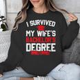 I Survived My Wife's Bachelor's Degree Graduation Unisex Sweatshirt