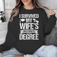 I Survived My Wifes Doctorate Degree Graduation Unisex Sweatshirt