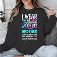 Teal & Purple In Memory Of My Brother Suicide Prevention Unisex Sweatshirt