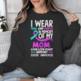Teal & Purple In Memory Of My Mom Suicide Prevention Unisex Sweatshirt Teal & Purple In Memory Of My Mom Suicide Prevention Unisex Sweatshirt