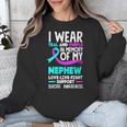Teal & Purple In Memory Of My Nephew Suicide Prevention Unisex Sweatshirt
