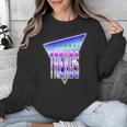Temporal Trends Vaporwave Style Retro Nostalgia Look Unisex Sweatshirt