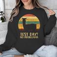 Test Day No Probllama Silhouette Teacher Student Graduation Unisex Sweatshirt