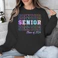 Tie Dye Senior 24 Class Of 2024 Seniors Graduation 24 Unisex Sweatshirt