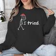 I Tried Christmas Introvert Unisex Sweatshirt I Tried Christmas Introvert Unisex Sweatshirt