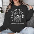 Trigger Warning Dark Romance Reader Bookish No Triggers Book Unisex Sweatshirt