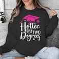 Two Degrees Hotter Graduation 2025 Diploma College Masters Unisex Sweatshirt
