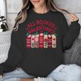 Valentines All Booked For Valentine Book Lover Teacher Unisex Sweatshirt