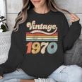 Vintage 1970 Birthday Retro Style 70's Born Nostalgia Outfit Unisex Sweatshirt
