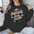 Vintage 80s 90s Retro Boombox Music Hip Hop Nostalgia Party Unisex Sweatshirt Vintage 80s 90s Retro Boombox Music Hip Hop Nostalgia Party Unisex Sweatshirt