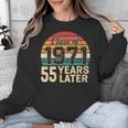 Vintage Class Of 1971 55 Years Later Reunion 55th Graduation Unisex Sweatshirt