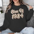 Vintage Class Of 1984 40th Reunion High School Graduation 84 Unisex Sweatshirt
