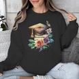 Vintage Hat High School College Graduate Graduation Unisex Sweatshirt