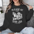 Vintage Horse Please Be Patient With Me I'm From The 1900s Unisex Sweatshirt