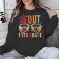 Vintage Peace Out 5th Grade Graduation Last Day Of School Unisex Sweatshirt