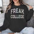 Vintage Sarcastic FREAK COLLEGE Introvert Anti Social Unisex Sweatshirt Vintage Sarcastic FREAK COLLEGE Introvert Anti Social Unisex Sweatshirt