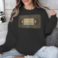 Vintage VHS Tape Humor Retro Nostalgia Graphic Unisex Sweatshirt