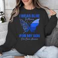 I Wear Blue In Memory For My Son Colon Cancer Awareness Unisex Sweatshirt I Wear Blue In Memory For My Son Colon Cancer Awareness Unisex Sweatshirt