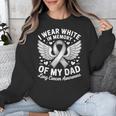 I Wear In Memory Of My Dad Lung Cancer Awareness Unisex Sweatshirt