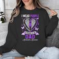 I Wear Purple In Memory Of My Dad Alzheimer's Awareness Unisex Sweatshirt I Wear Purple In Memory Of My Dad Alzheimer's Awareness Unisex Sweatshirt
