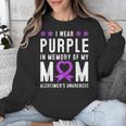 I Wear Purple In Memory Of My Mom Alzheimer's Awareness Day Unisex Sweatshirt