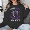 Wear Purple In Memory Of My Wife Pancreatic Cancer Awareness Unisex Sweatshirt Wear Purple In Memory Of My Wife Pancreatic Cancer Awareness Unisex Sweatshirt