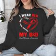I Wear Red In My Memory Of My Dad Heart Disease Awareness Unisex Sweatshirt I Wear Red In My Memory Of My Dad Heart Disease Awareness Unisex Sweatshirt