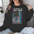I Wear Teal & Purple In Memory Of My Dad Suicide Prevention Unisex Sweatshirt