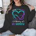 I Wear Teal & Purple In Memory Of My Nephew Unisex Sweatshirt