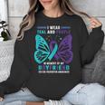 I Wear Teal And Purple In Memory Of My Boyfriend Unisex Sweatshirt I Wear Teal And Purple In Memory Of My Boyfriend Unisex Sweatshirt
