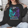 I Wear Teal And Purple In Memory Of My Girlfriend Unisex Sweatshirt I Wear Teal And Purple In Memory Of My Girlfriend Unisex Sweatshirt