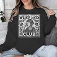 Weird Girls Club Vintage Linocut Retro Introvert Aesthetic Unisex Sweatshirt