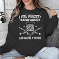 I Like Whiskey And Guns And Maybe 3 People Introvert Unisex Sweatshirt