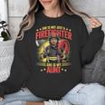 Woman Firefighter Aunt TiTi Auntie Black Graduation Unisex Sweatshirt