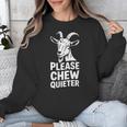 Women's Please Chew Quieter Introvert Quietness Silence Lover Unisex Sweatshirt Women's Please Chew Quieter Introvert Quietness Silence Lover Unisex Sweatshirt