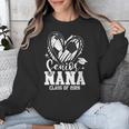Women's Senior Nana Class Of 2026 Soccer Graduation Heart Unisex Sweatshirt