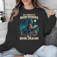 In a World Of Bookworms Be a Book Dragon Reading Unisex Sweatshirt In a World Of Bookworms Be a Book Dragon Reading Unisex Sweatshirt
