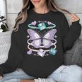 Y2K Butterfly Floppy Disk Art Digital Nostalgia Unisex Sweatshirt