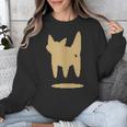 Yk2 Cat With Tomboy Tail 90s Nostalgia Downtown Indie Unisex Sweatshirt