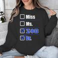Zeta Phi Beta Doctor Graduation Zeta Phi Beta HBCU Doctor Unisex Sweatshirt