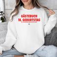18th Birthday Guest Book Party Memory Unisex Sweatshirt 18th Birthday Guest Book Party Memory Unisex Sweatshirt