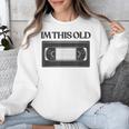 80s VHS Video Cassette Nostalgia Unisex Sweatshirt