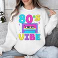 80's Vibe Retro Style Cassette Tape Nostalgia 1980s Party Unisex Sweatshirt