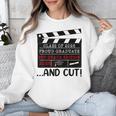 8th Grade Graduation 2026 Graduate Clapperboard Unisex Sweatshirt