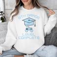 8th Grade Level Complete Eighth Grade Gamer Graduation Day Unisex Sweatshirt