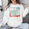 90's Vibe Vintage Style Cassette Tape Nostalgia 1990s Party Premium Tri-Blend Unisex Sweatshirt